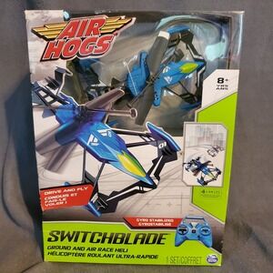Air Hogs Switchblade Ground & Air Race Heli Helicopter Toy